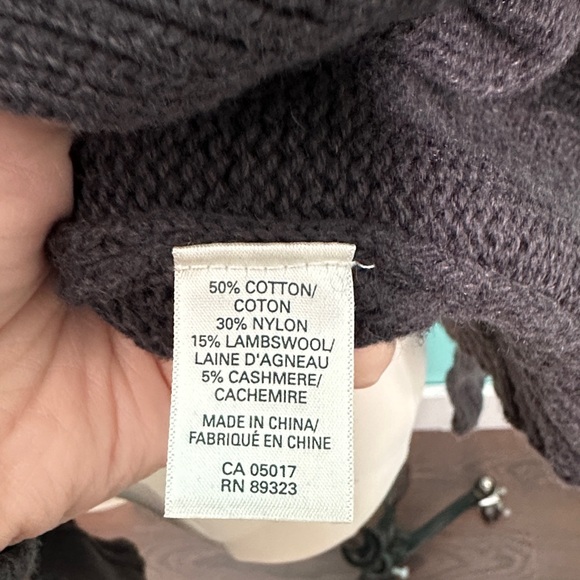 Roots Women's Charcoal Cardigan Sweater - Picture 3 of 4